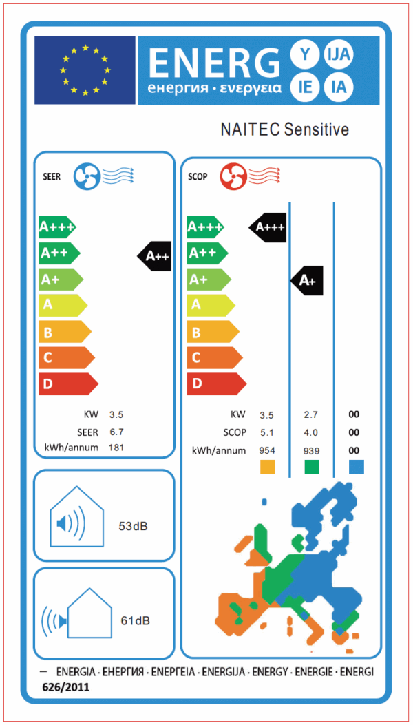 Naitec Sensitive 3,5 kW s montážou - Image 4